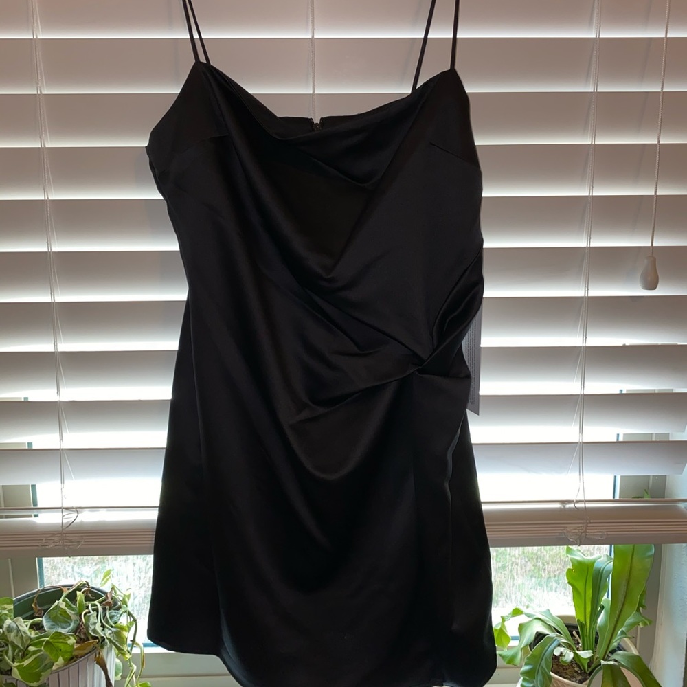 Topshop twist front mini slipdress